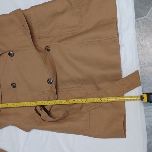 BANANA REPUBLIC pretty And Elegant Size S. Tan Trench Coat with Belt - Picture 15 of 15